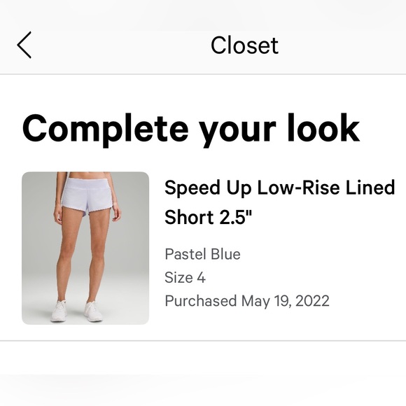 Lululemon Speed Up Low Rise Shorts size 4 - Picture 6 of 6